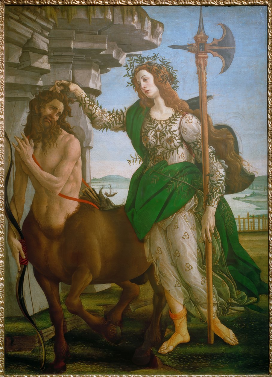 Minerva og Centaur av Sandro Botticelli