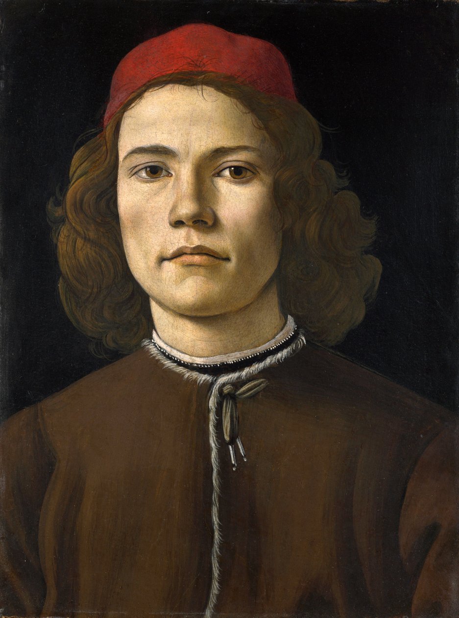 Portrett av en ung mann av Sandro Botticelli