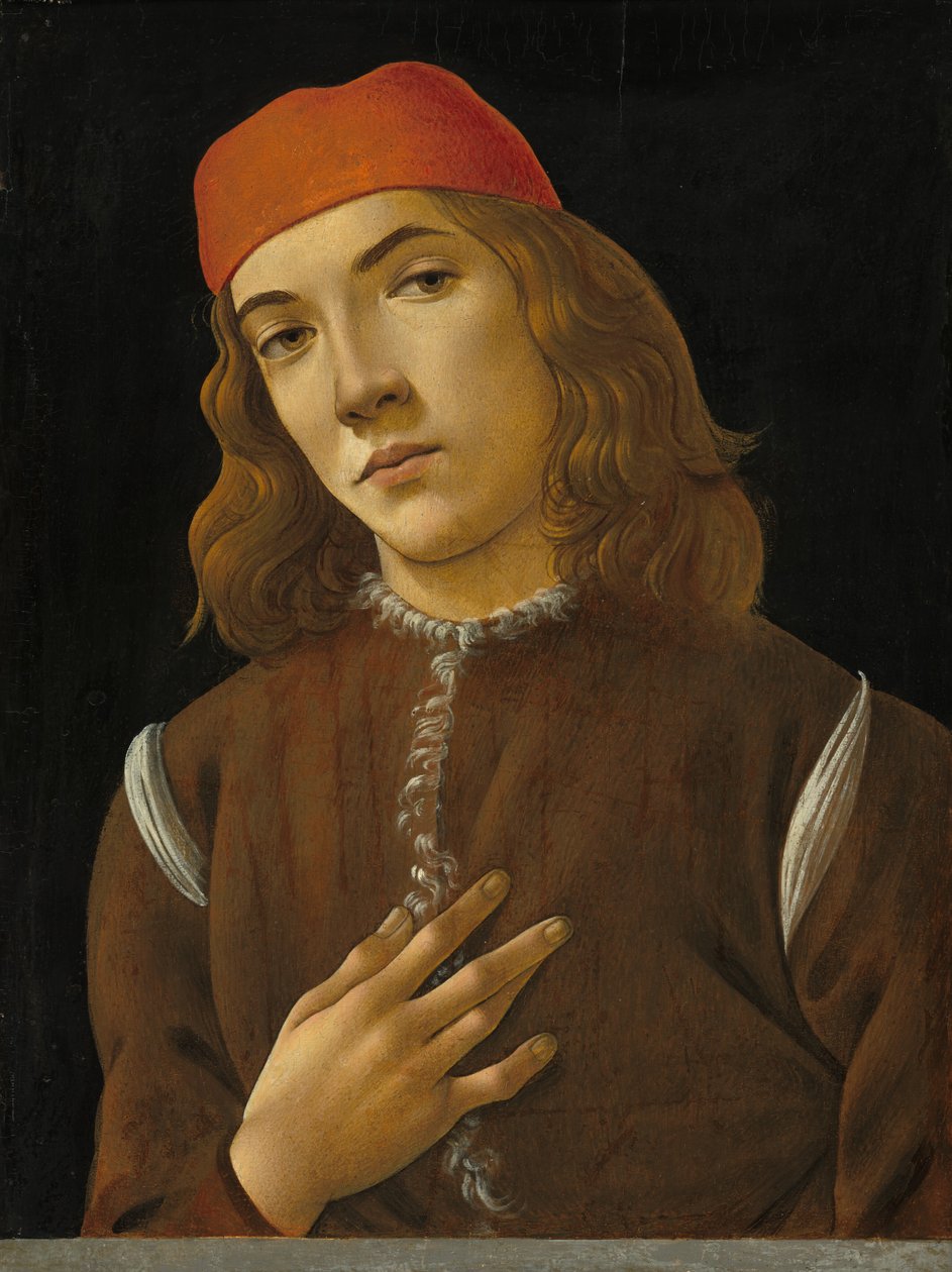 Portrett av en ungdom av Sandro Botticelli