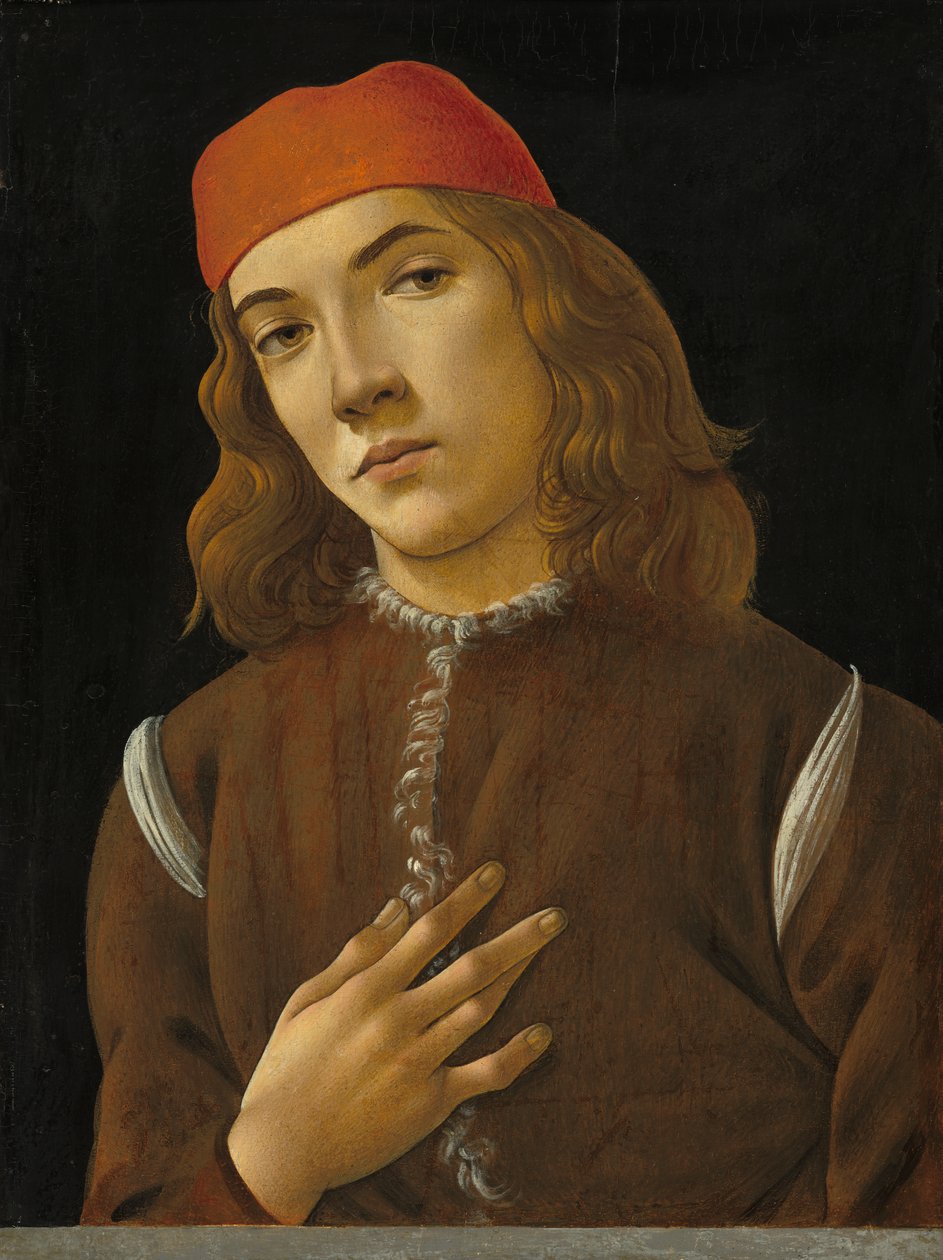 Portrait of a Youth, ca. 1482-85 (tempera på poppelpanel) av Sandro Botticelli