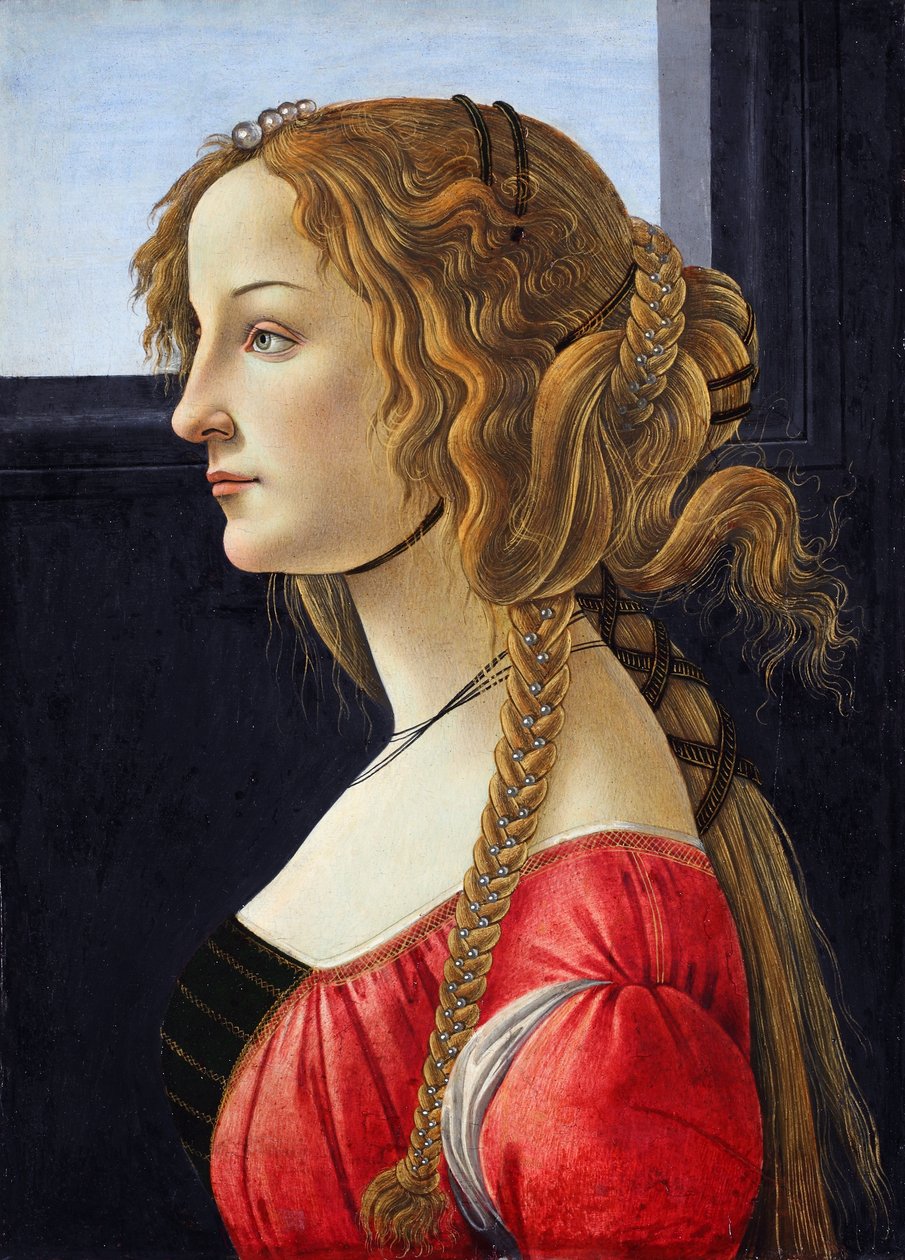 Portrett av en ung kvinne av Sandro Botticelli
