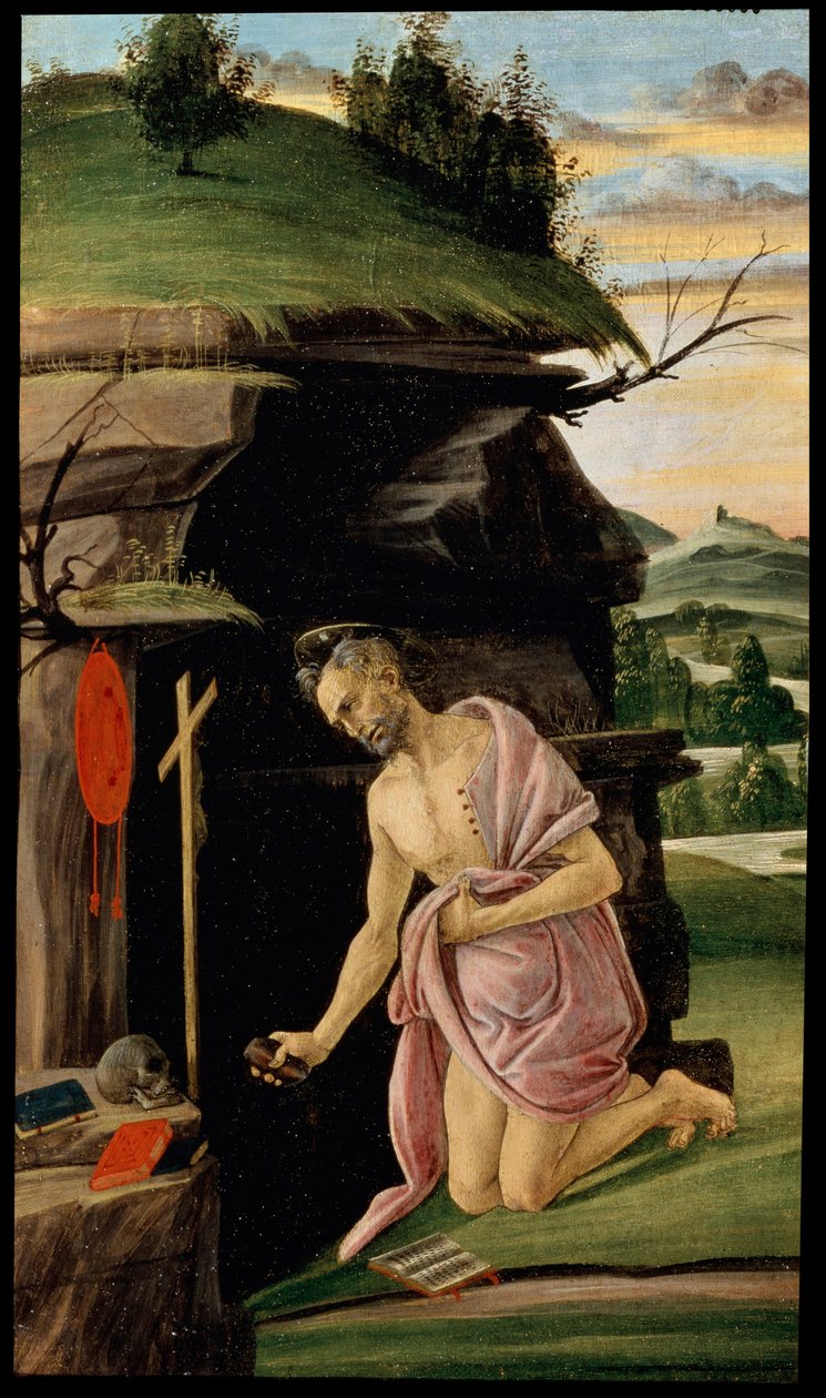 Saint Hieronymus, mellom 1498 og 1505 av Sandro Botticelli