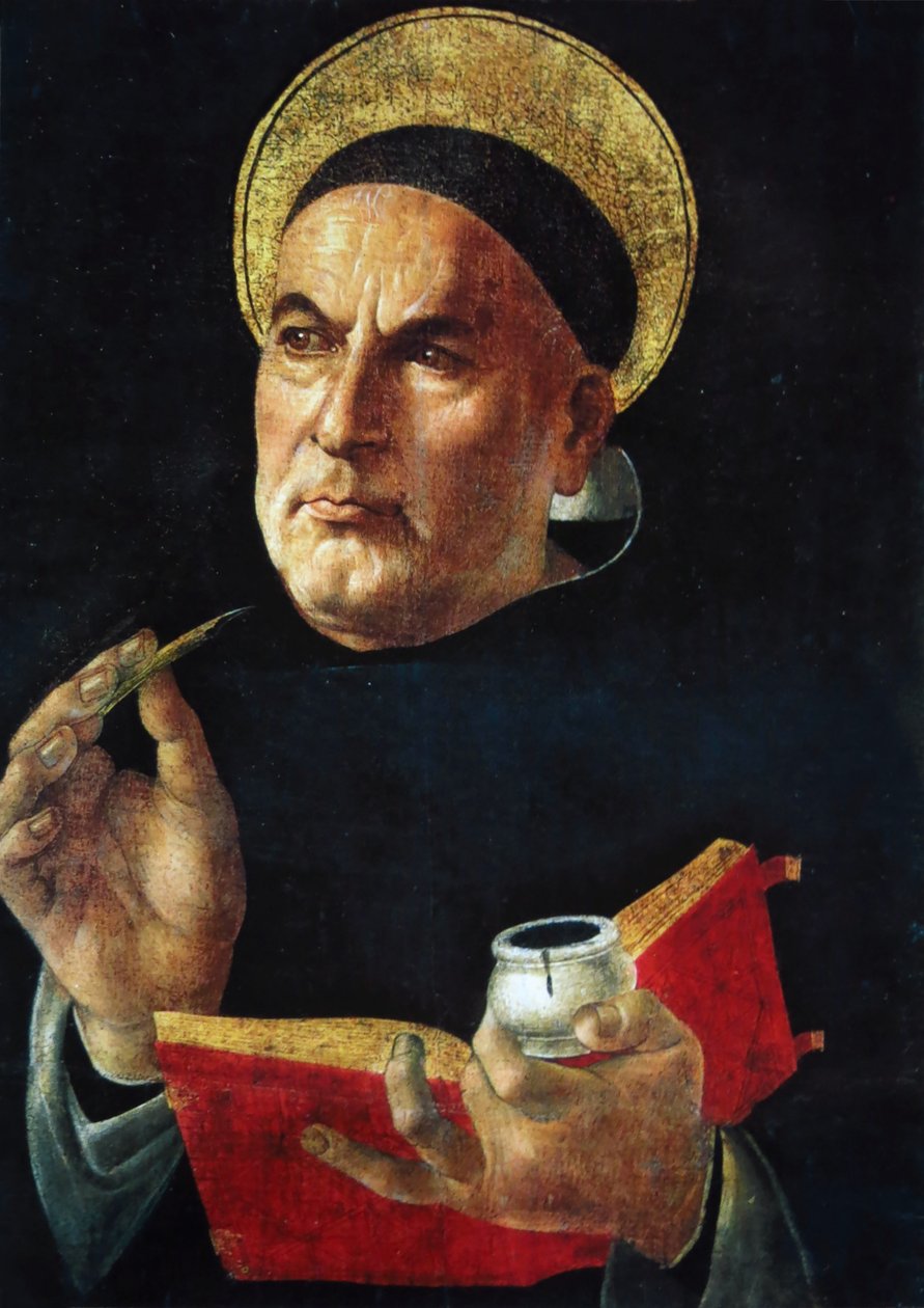 Saint Thomas Aquinas. av Sandro Botticelli