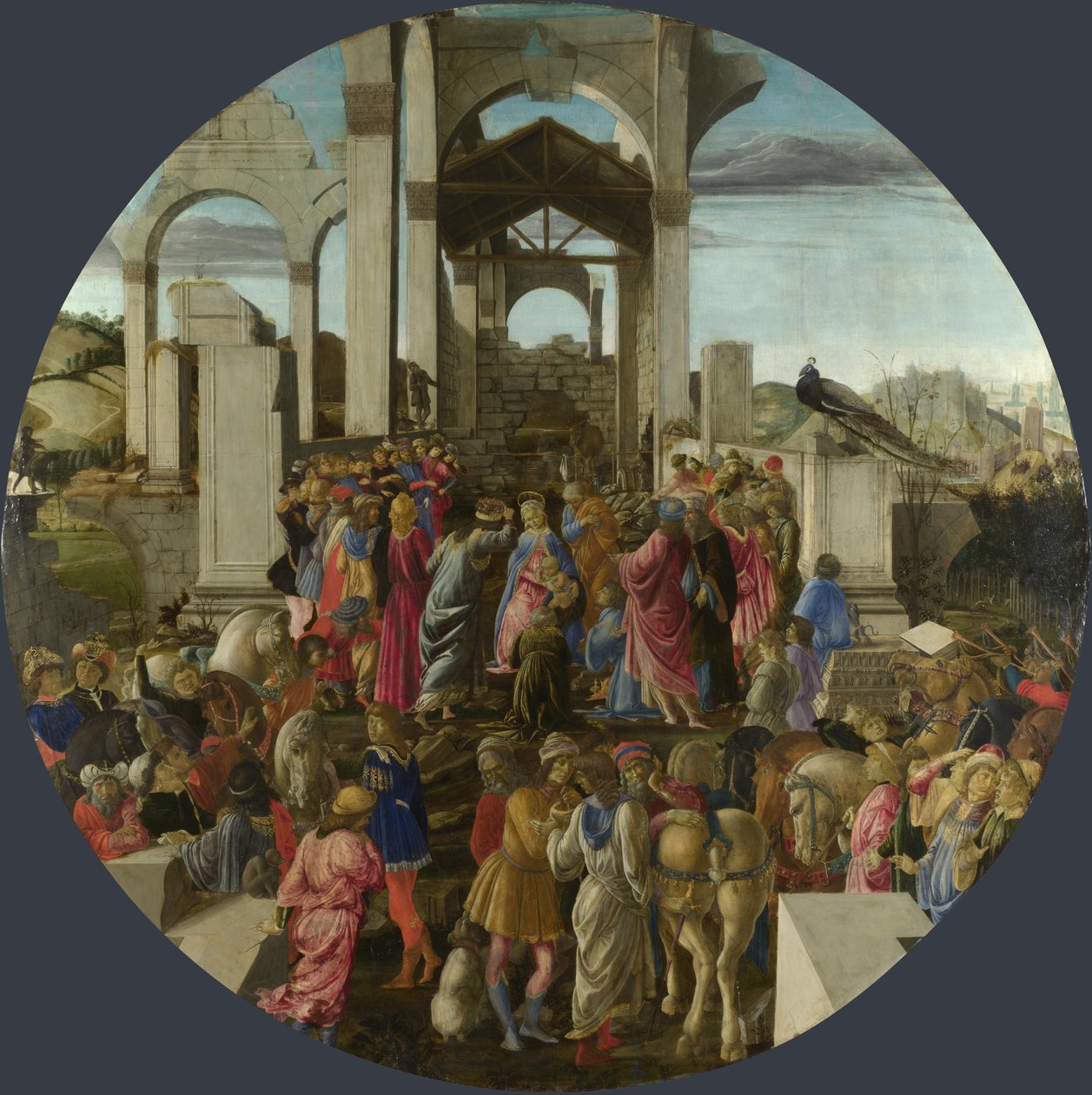 Kongenes tilbedelse, ca 1470-1475 av Sandro Botticelli