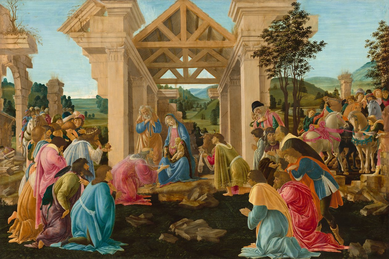 Tilbedelsen av magiene av Sandro Botticelli
