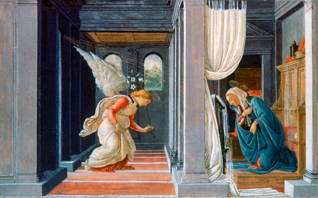 Bebudelsen, c1485 av Sandro Botticelli