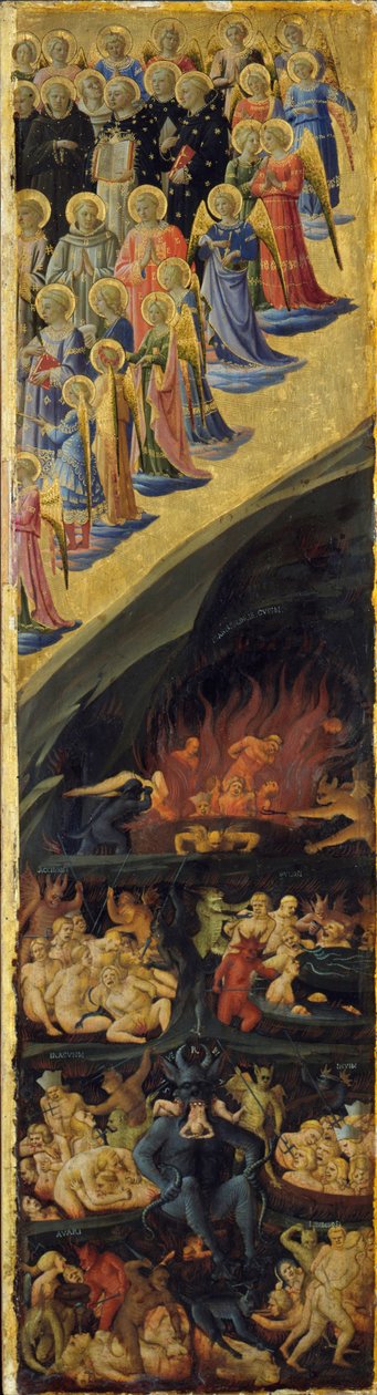 The Last Judgment Winged Altar, Høyre panel, tidlig på 1400-tallet av Sandro Botticelli