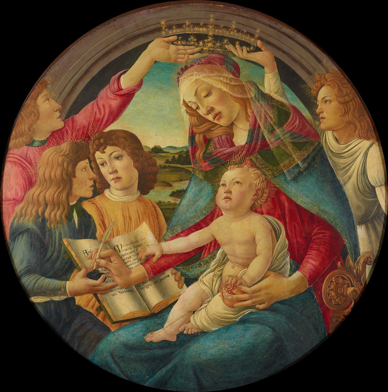 kopi etter «Madonna av Magnificat» av Sandro Botticelli