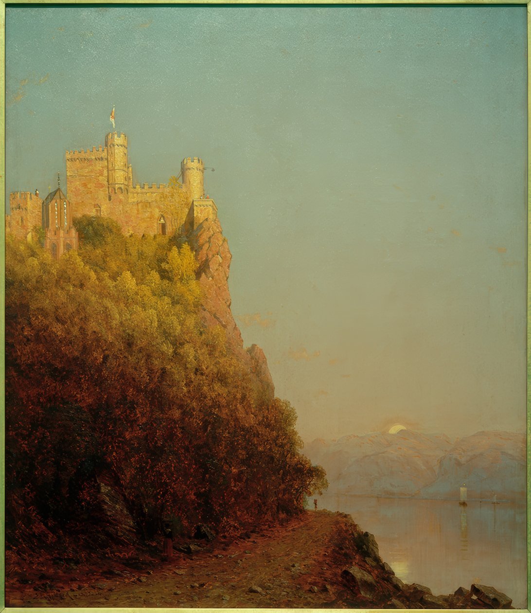Rheinstein Castle / maleri av Sanford Robinson Gifford av Sanford Robinson Gifford