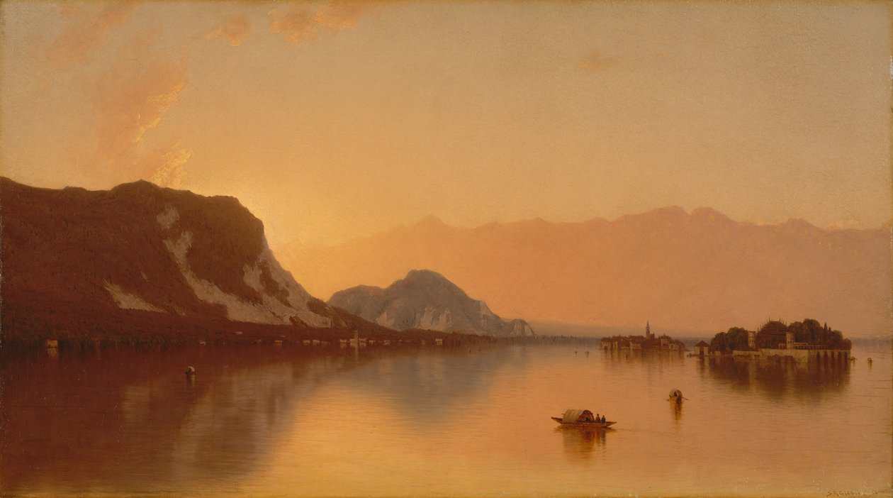 Isola Bella i Lago Maggiore, 1871. av Sanford Robinson Gifford