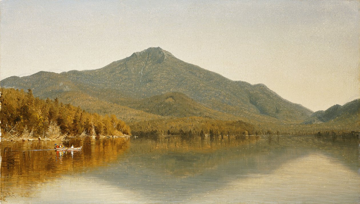 Mount Whiteface fra Lake Placid, i Adirondacks, 1863 av Sanford Robinson Gifford