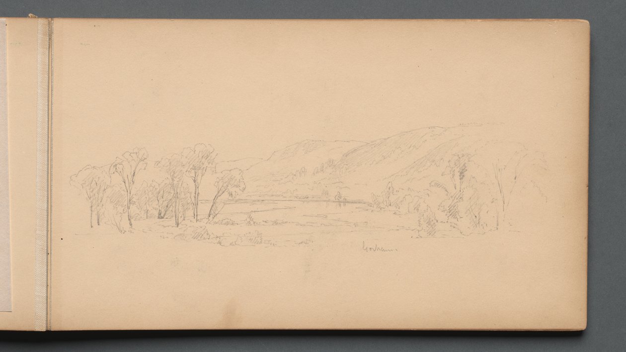 Skissebok, side 06: Gorham Maine, 1859. av Sanford Robinson Gifford