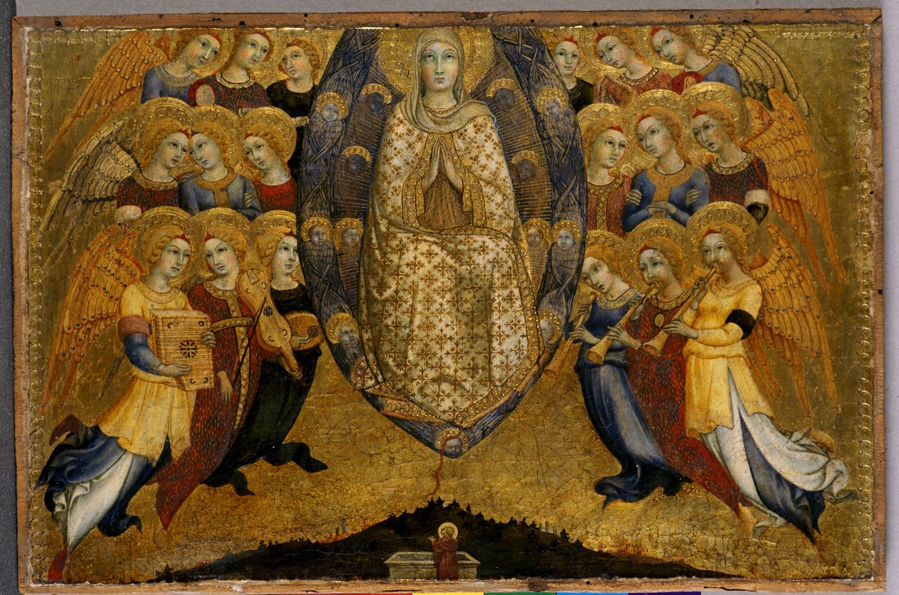 The Ascension of the Virgin, ca. 1449 (tempera på tre) av Sano di Pietro