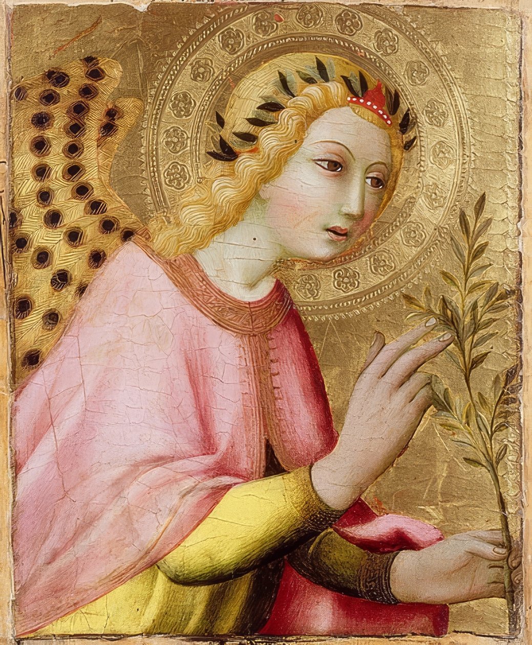 Bebudelsens engel. Rundt 1450-1500 av Sano di Pietro