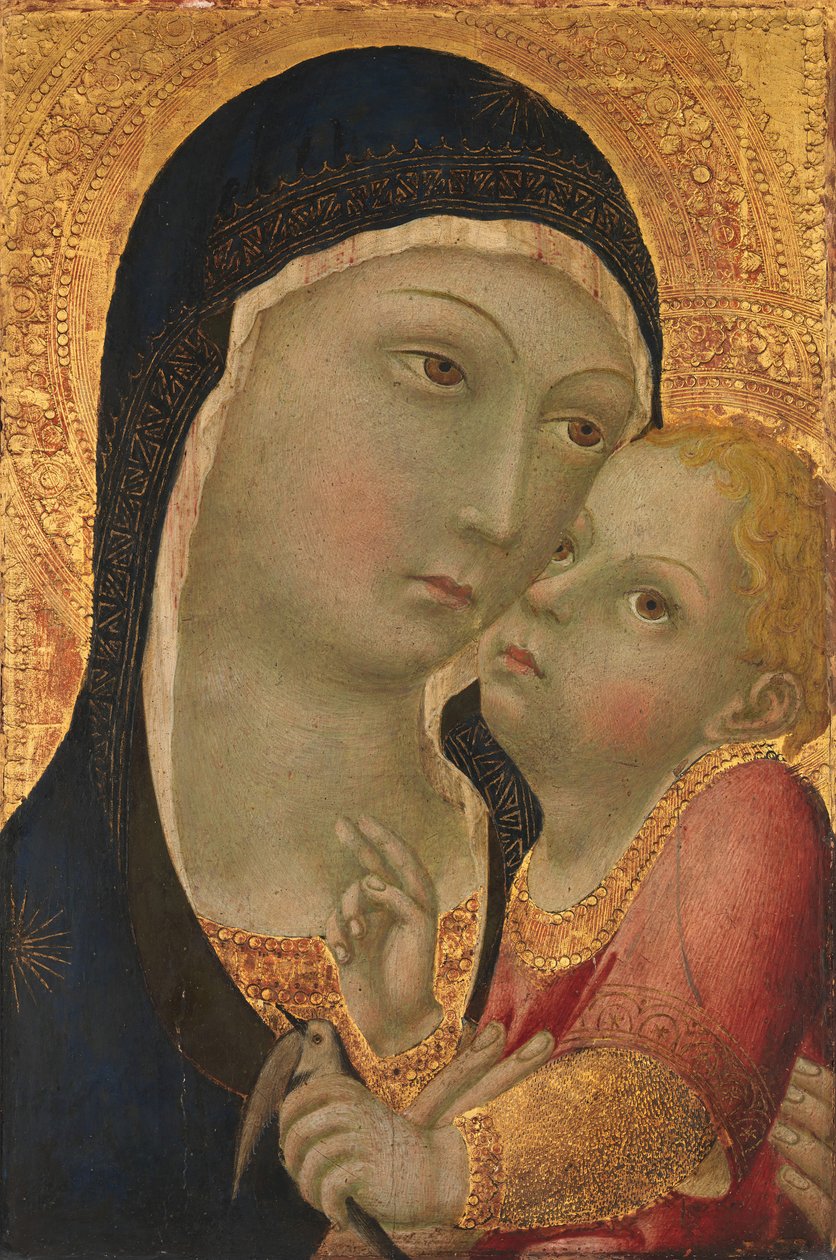 Madonna og barn, rundt 1450. av Sano di Pietro