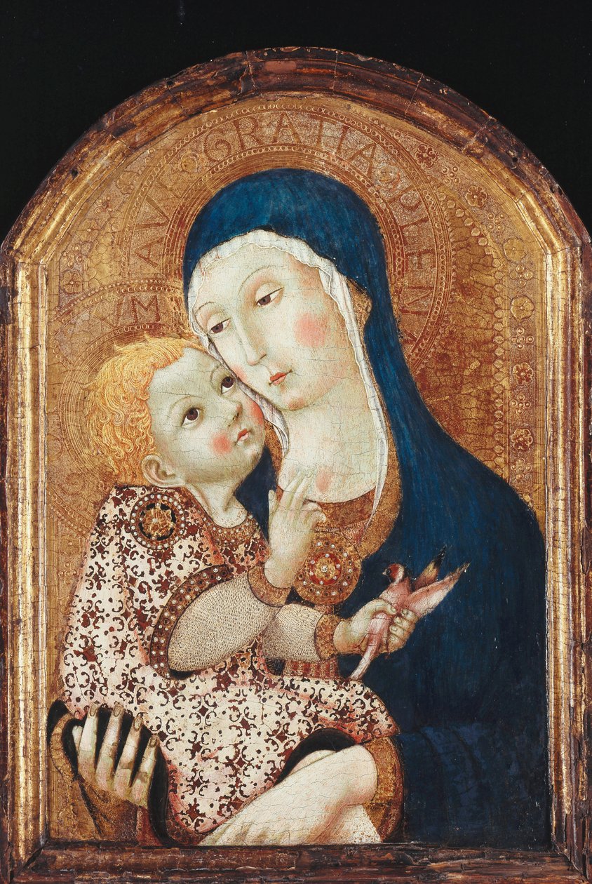 Madonnaen og barnet av Sano di Pietro