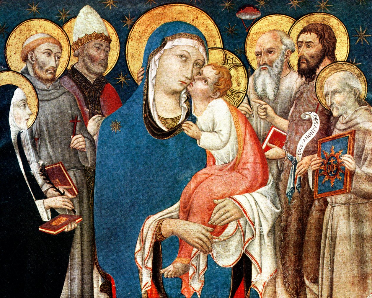 The Madonna and Child with Saints, midten av 1400-tallet, 1931. av Sano di Pietro