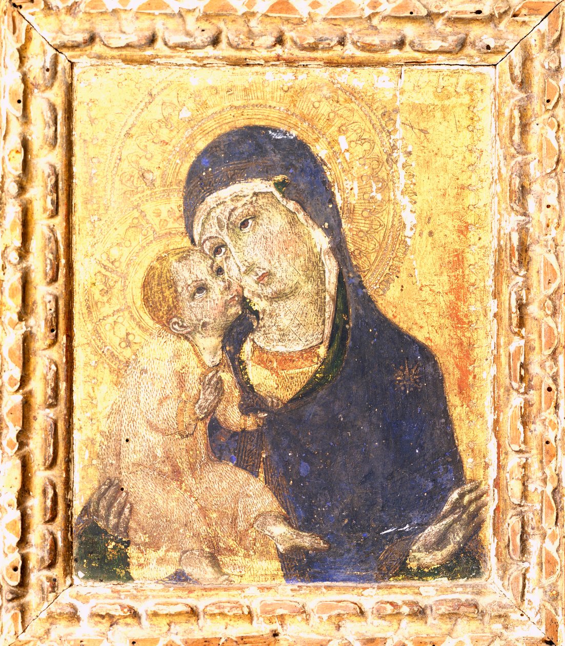 Madonna med barn av Sano Di Pietro (1406-1481), andre halvdel av 1400-tallet av Sano di also Ansano di Pietro di Mencio Pietro
