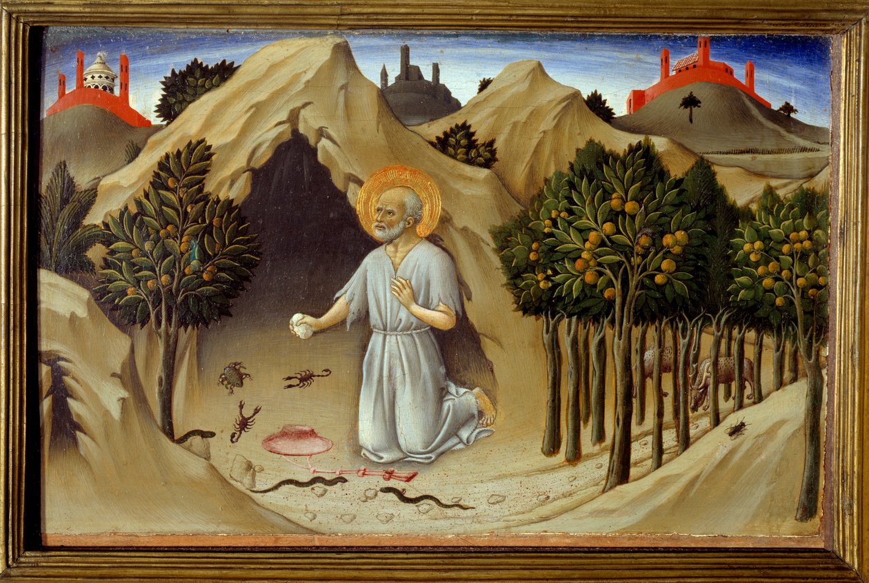 Scene av Saint Hieronymus