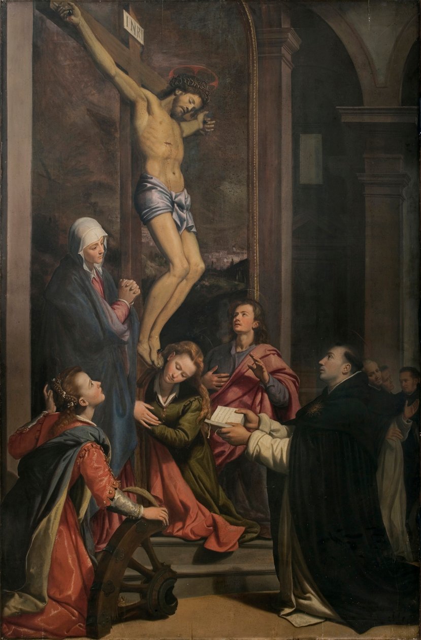 Visjon av Saint Thomas Aquinas, 1593. av Santi di Tito