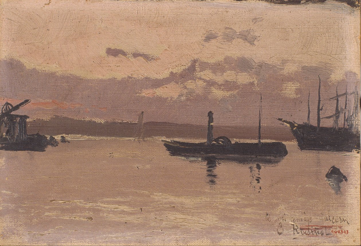 Skisse av en havn av Santiago Rusiñol