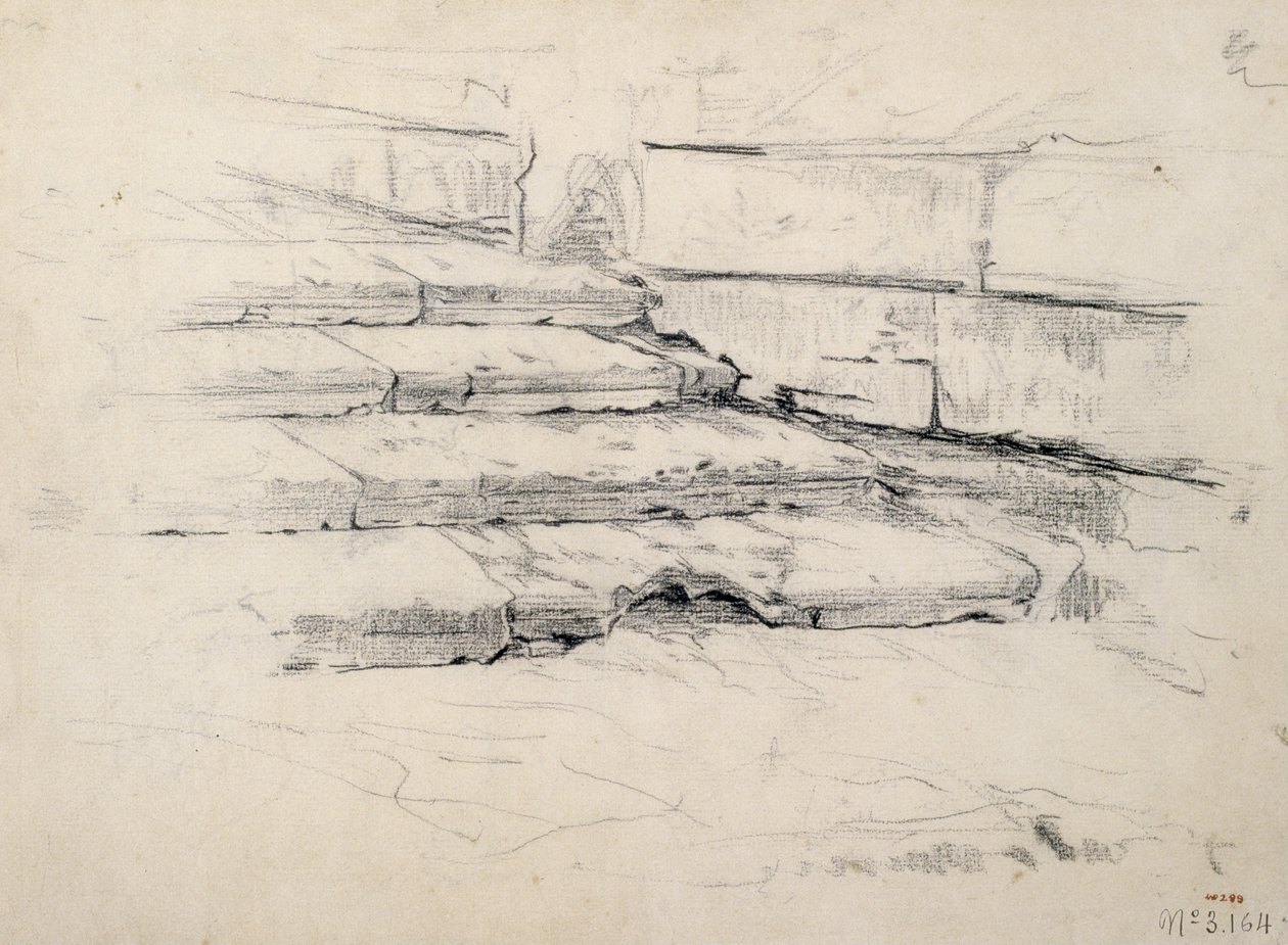 Studie av trinn av Santiago Rusiñol