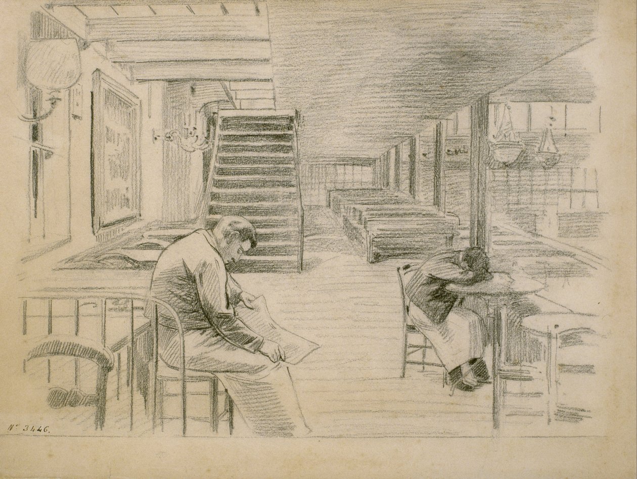 Venter på kunder av Santiago Rusiñol