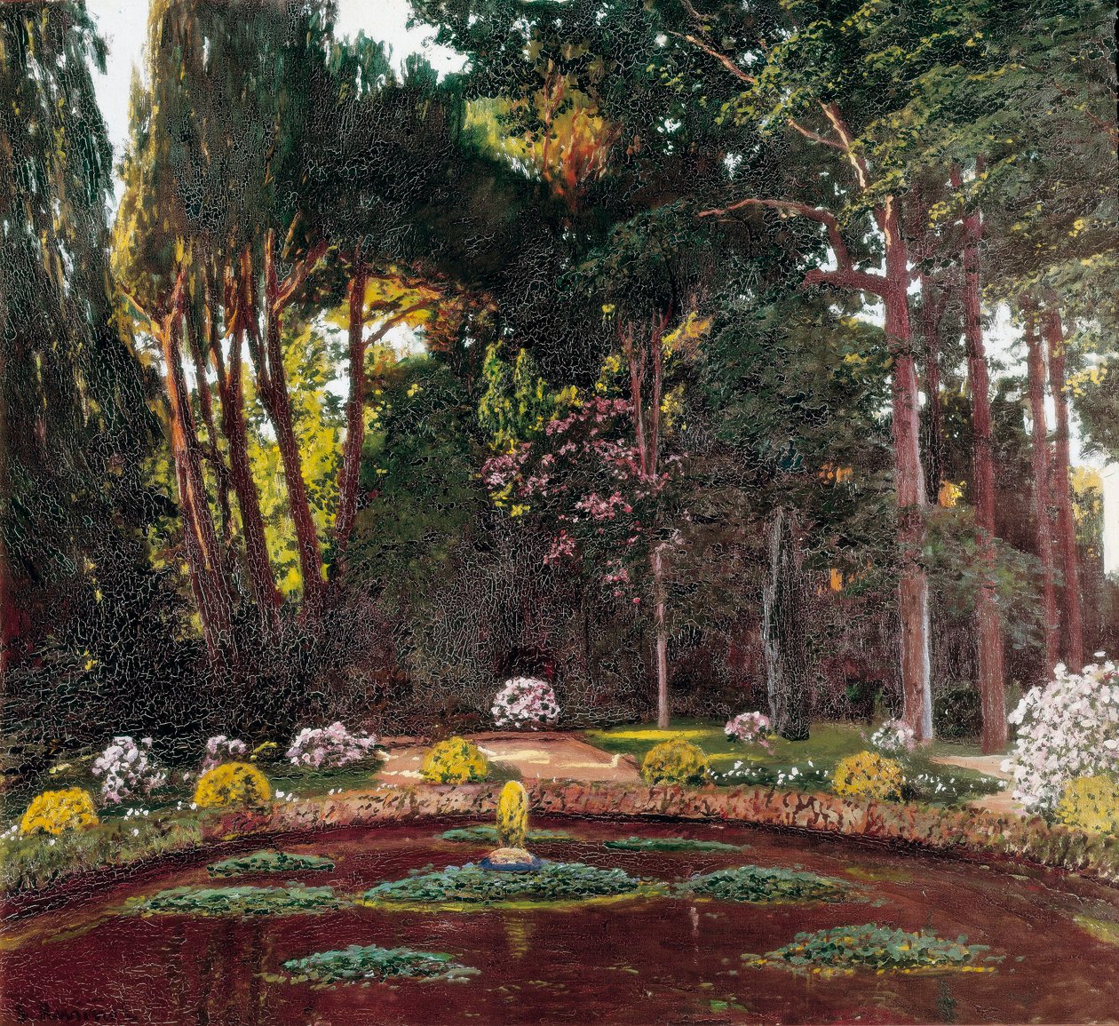 Art Nouveau "" Hagen "" (Arbucies). Maleri av Santiago Rusinol y (i) Prats (1861-1931) El Vendrell sent på 1800-tallet. Hus-museet Pau Casals. av Santiago Rusinol i Prats