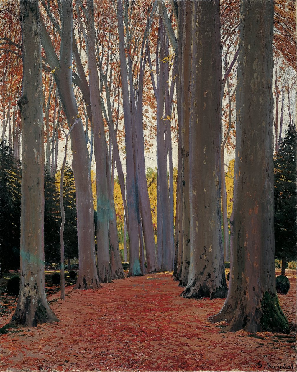 Avenue of Plate Trees av Santiago Rusiñol