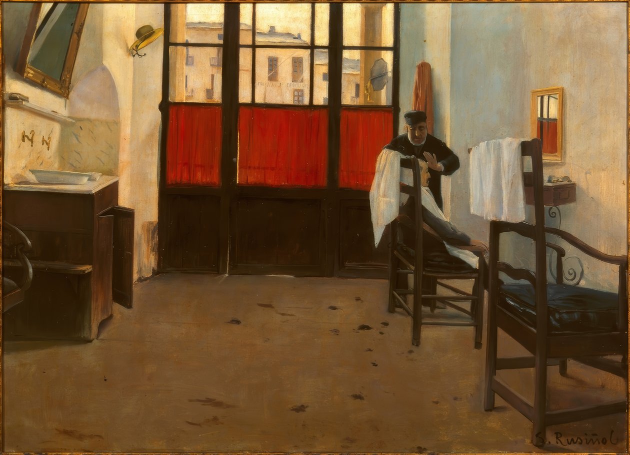 Puigcerdà-frisøren av Santiago Rusiñol