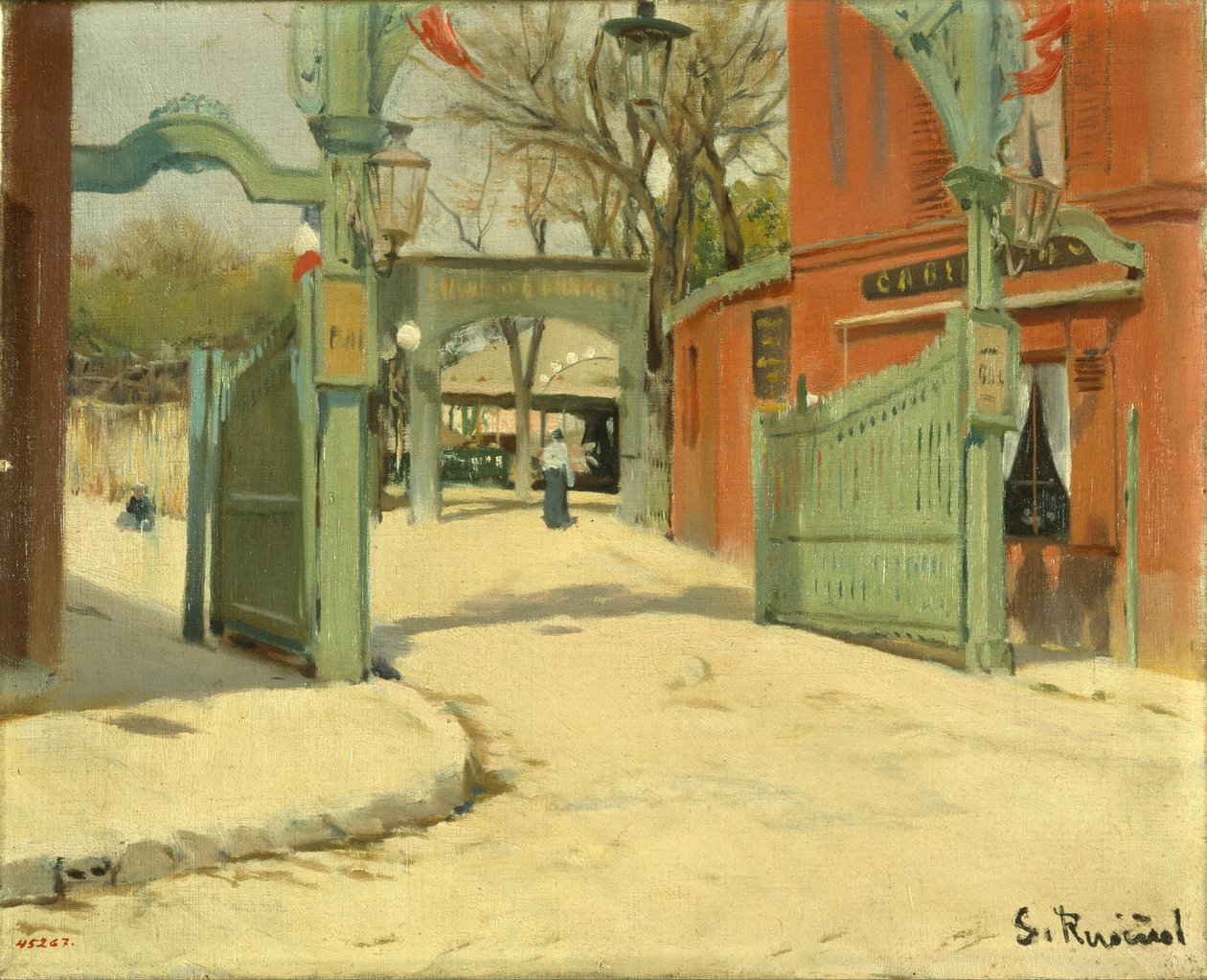 Inngang til parken Moulin de la Galette av Santiago Rusiñol