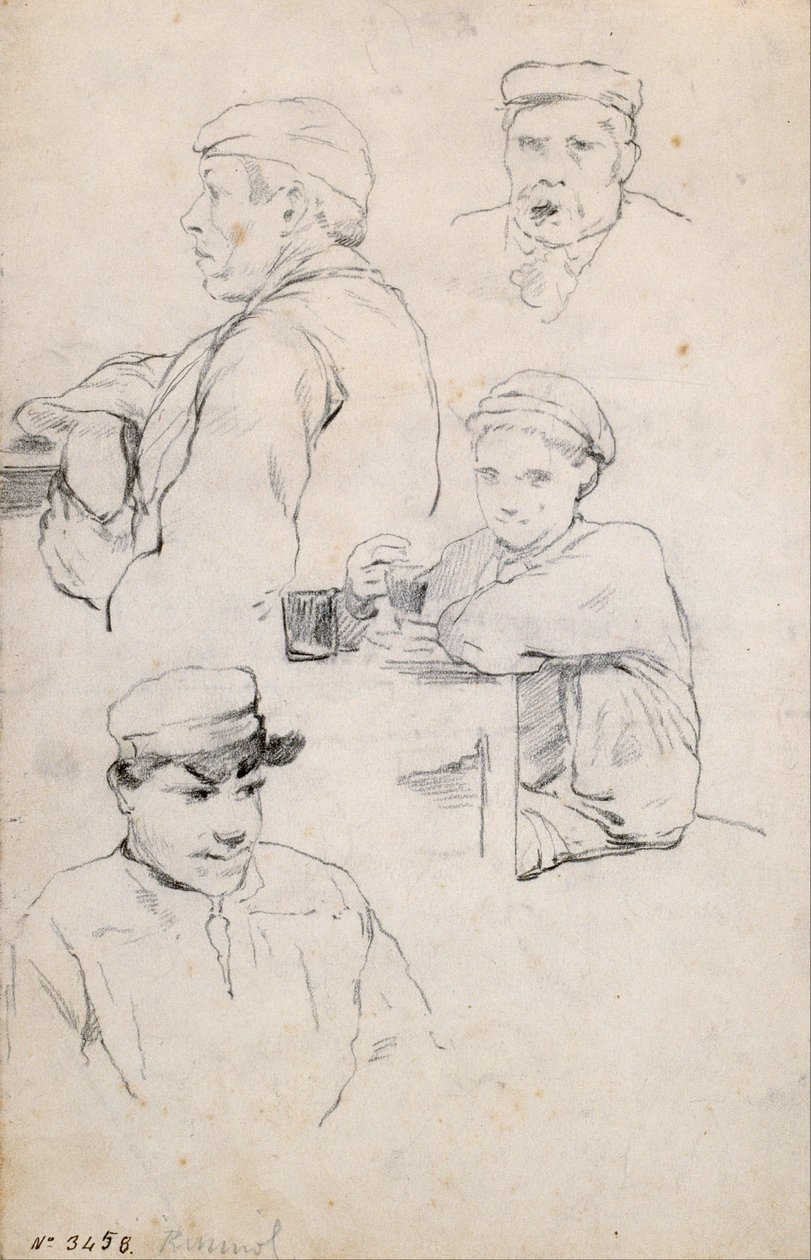 Figurstudie av Santiago Rusiñol