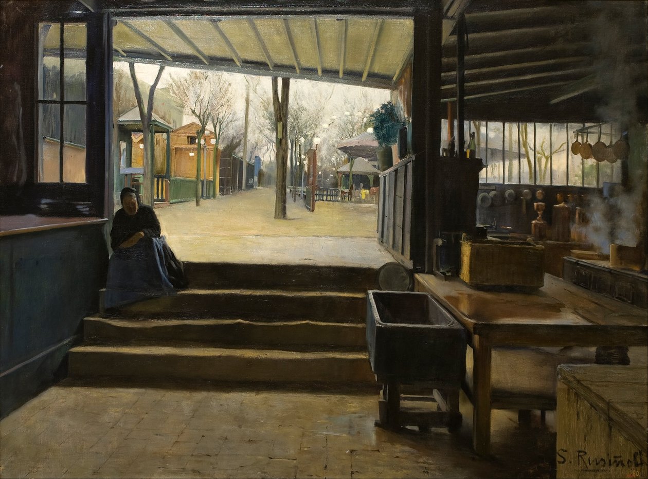 La Galettes laboratorium av Santiago Rusiñol
