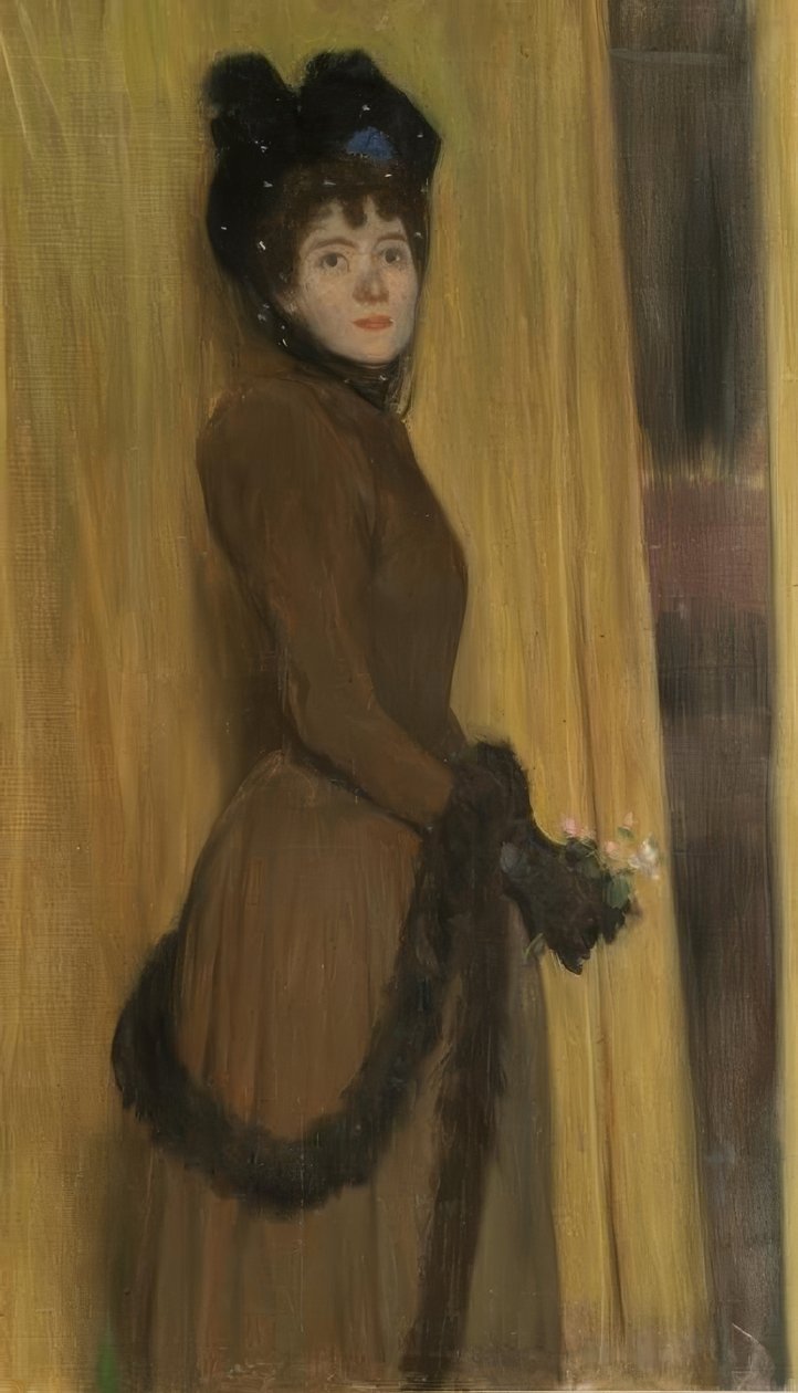 Portrett av Miss Mc Flower av Santiago Rusiñol