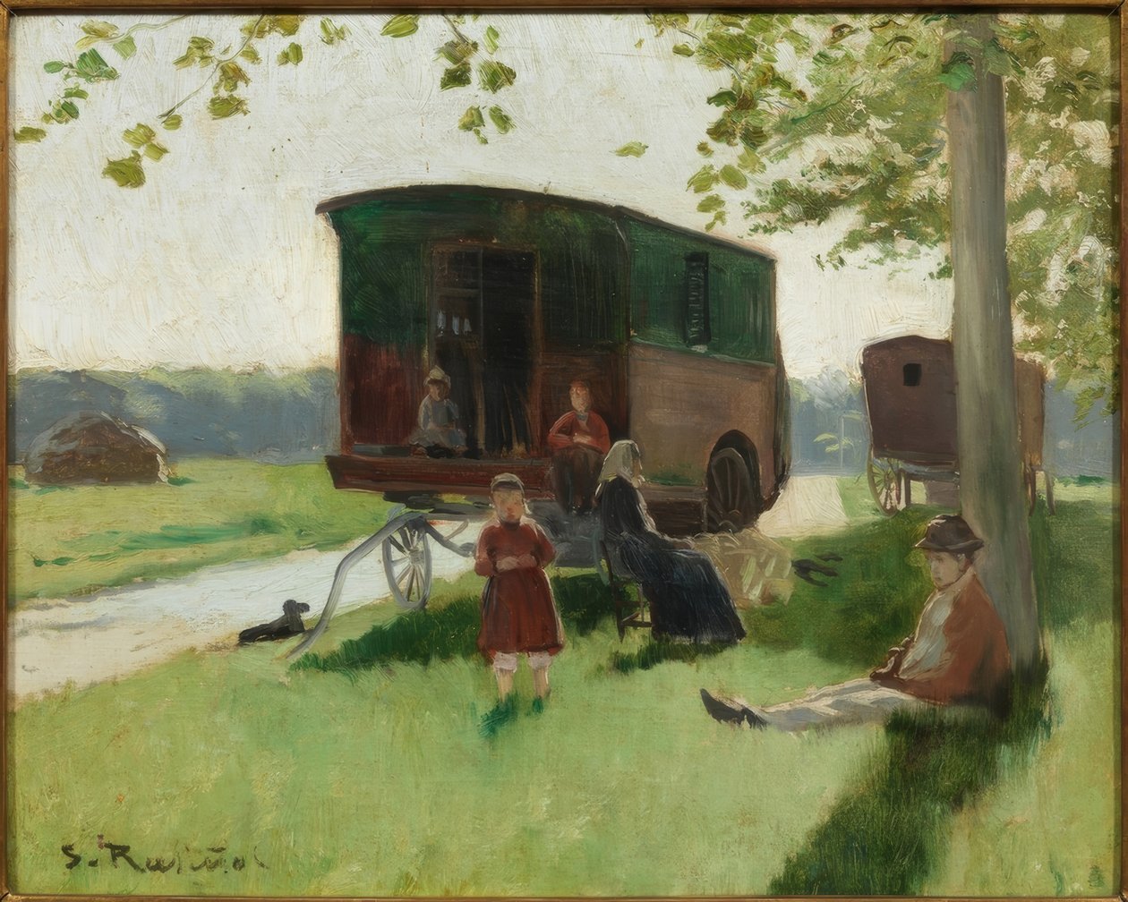 Landførervogner av Santiago Rusiñol