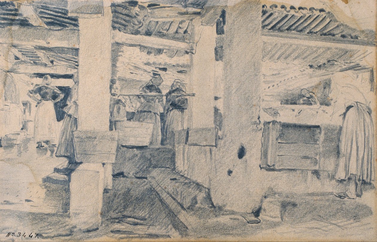 Vaskeplass interiør av Santiago Rusiñol