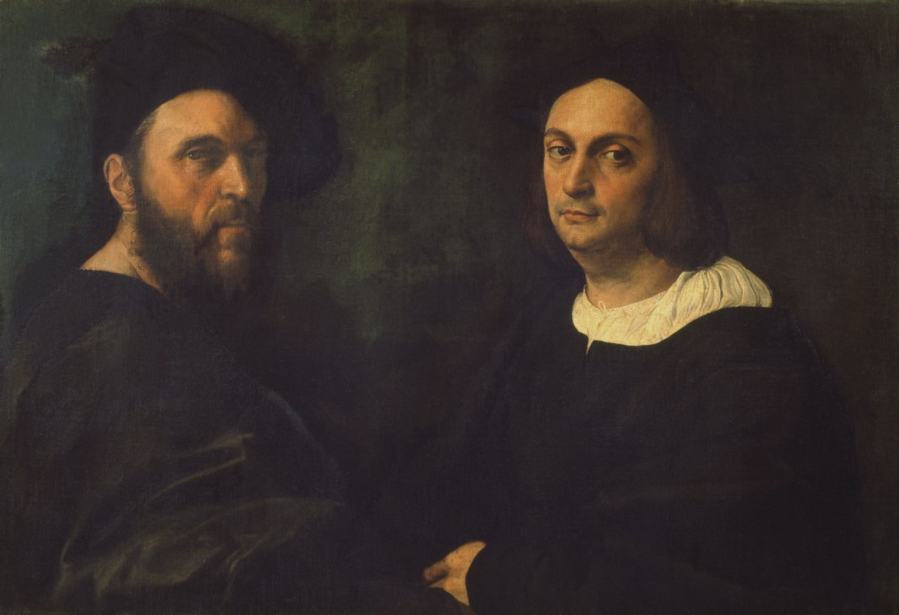 Dobbeltportrett, ca. 1516 av Raffaello Sanzio Raphael