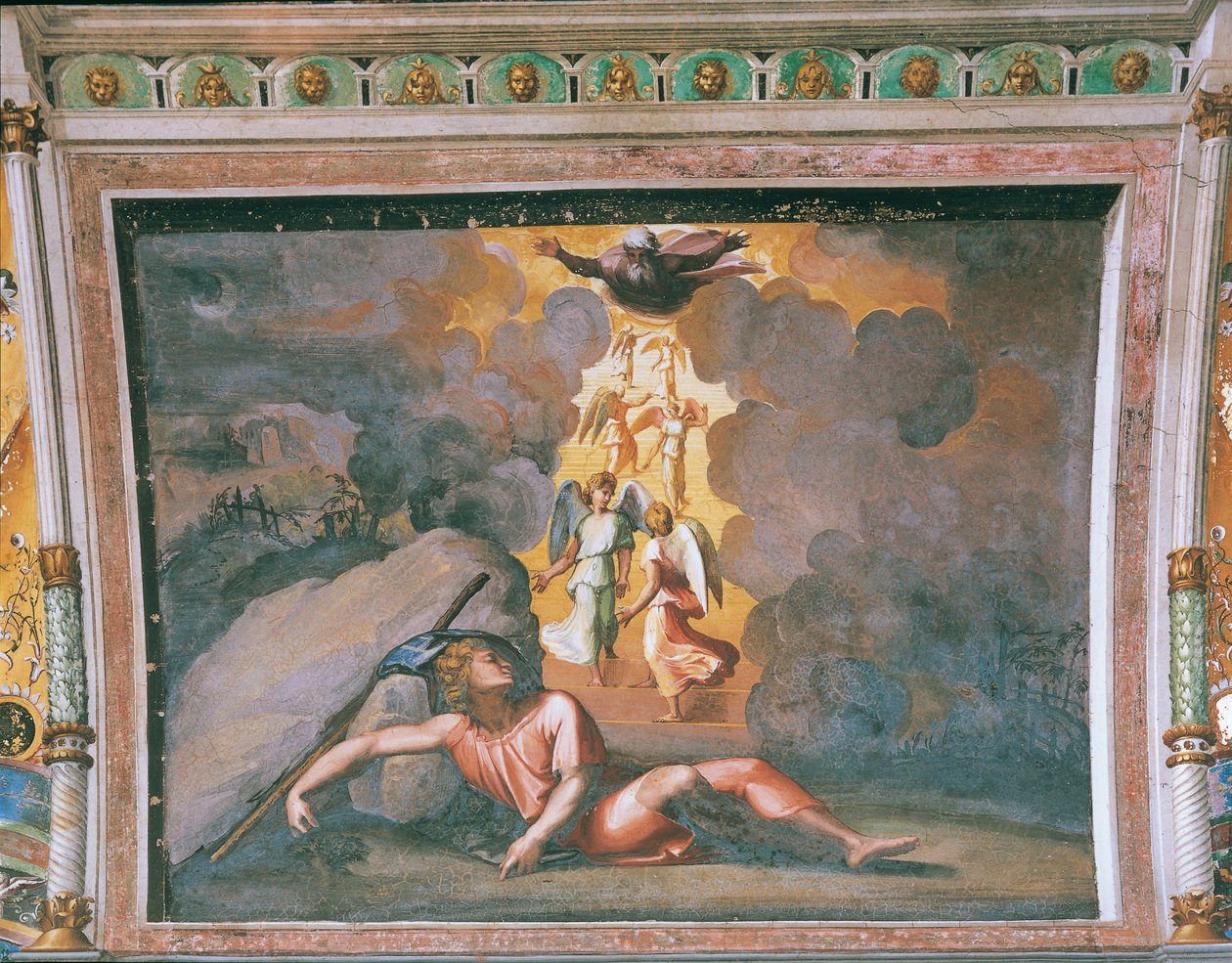 Jakobs drøm av Sanzio of Urbino (workshop) Raphael