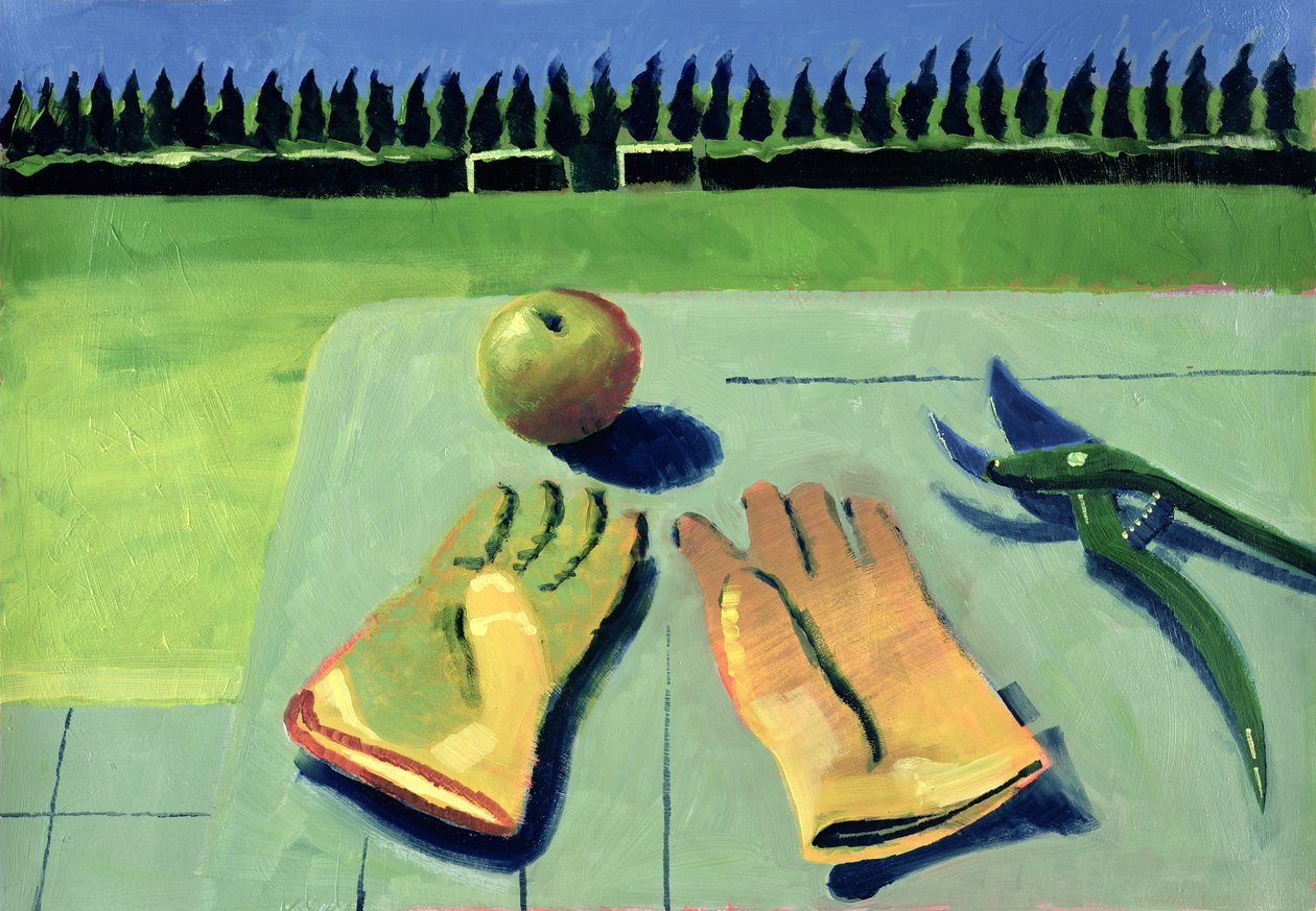A Day in the Orchard (olje på kort) av Sara Hayward