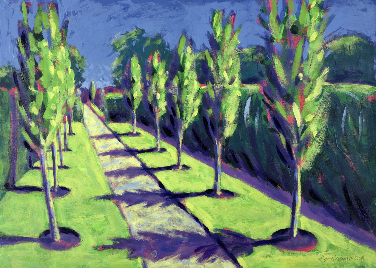 Avenue (akryl på kort) av Sara Hayward