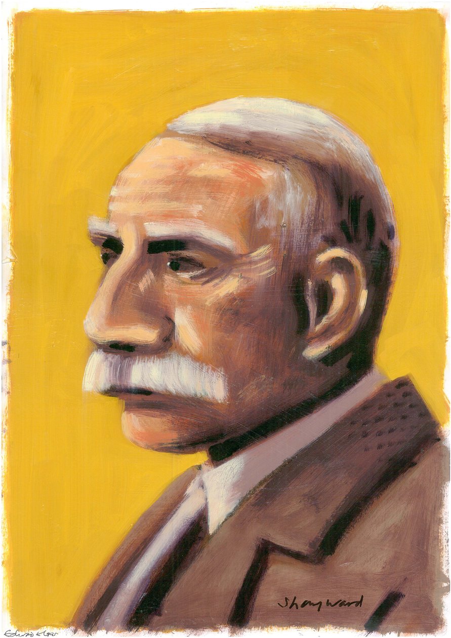 Edward Elgar, 2008 (olje på papir) av Sara Hayward