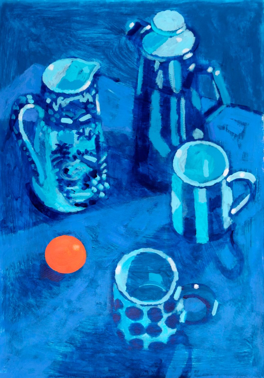 Stilleben #44, 2025 (akryl på plate) av Sara Hayward