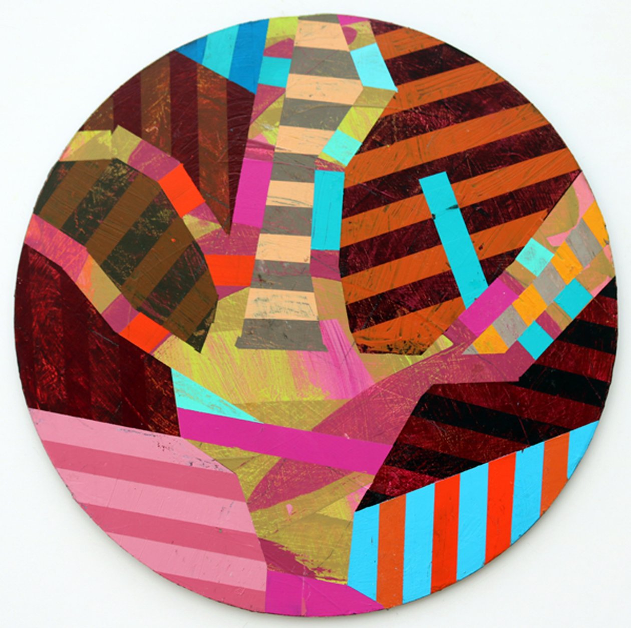 Twixt Heaven & Earth IV-A (akryl på sirkulært bord) av Sara Hayward