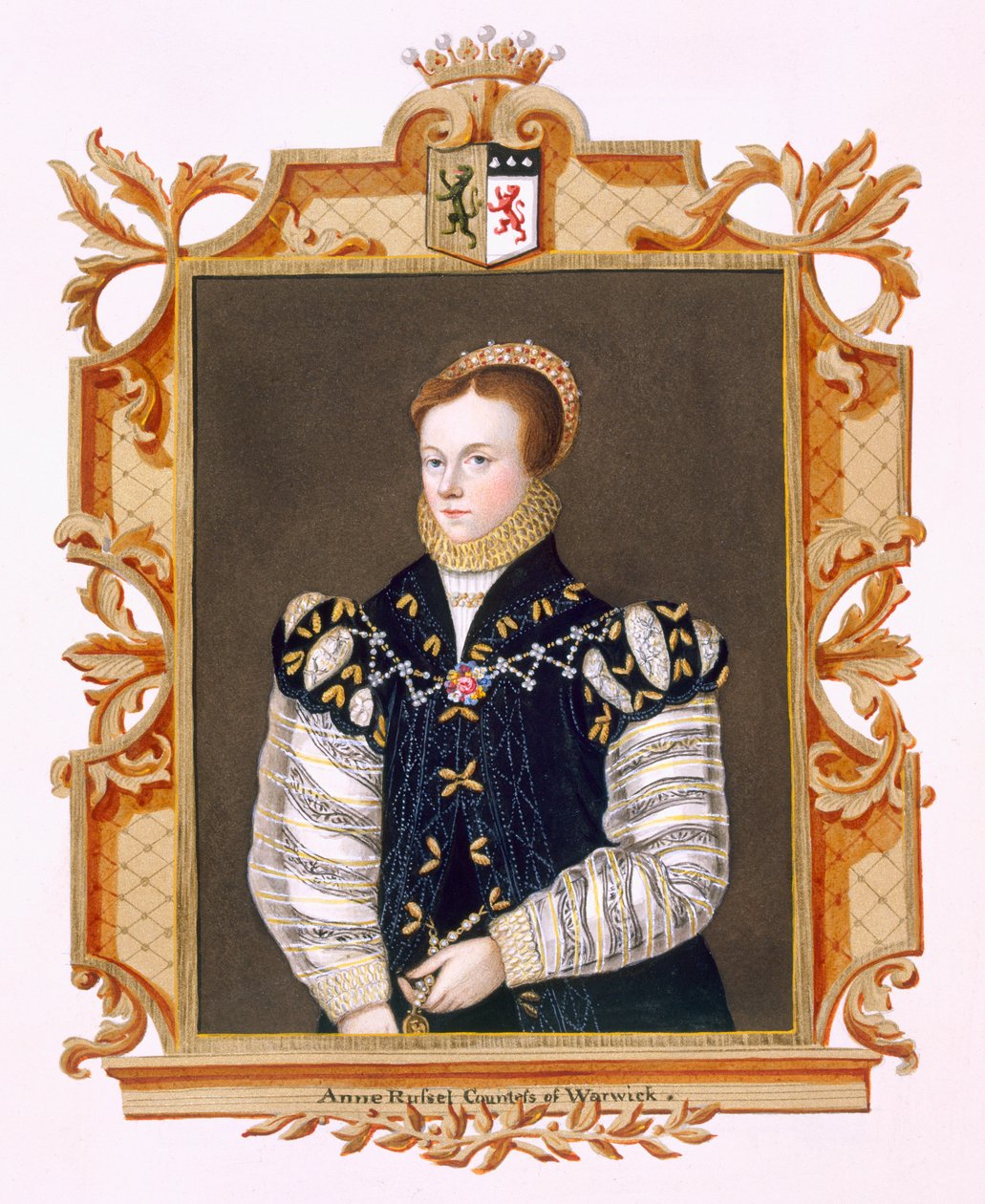 Portrett av Anne Russell (d.1604) grevinne av Warwick fra 