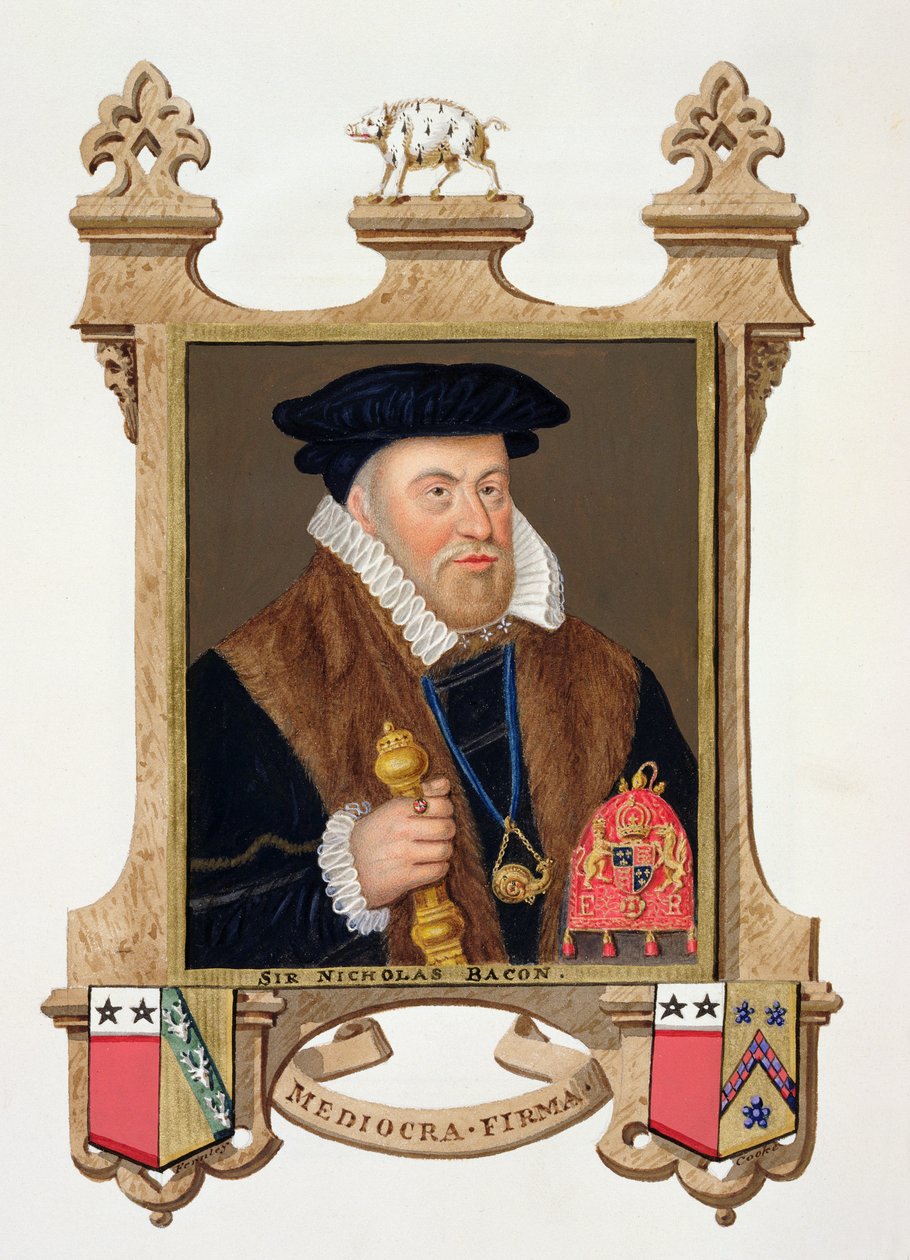 Portrett av Sir Nicholas Bacon (1509-79) fra 