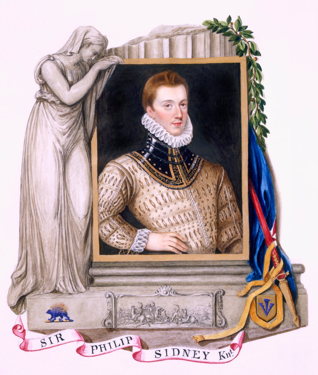 Portrett av Sir Philip Sidney (1554-86) fra 
