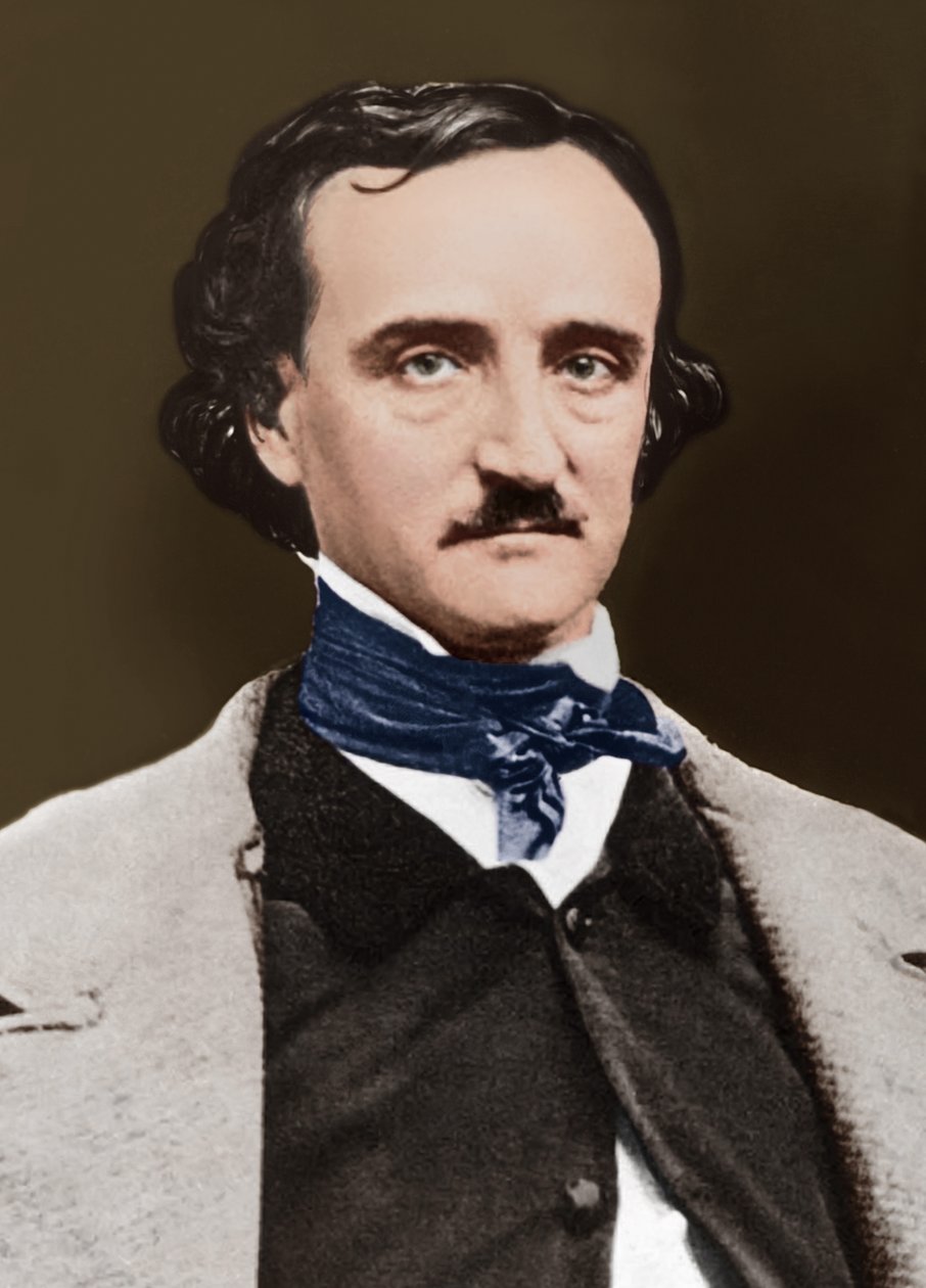 Portrett av Edgar Allan Poe, ca. 1849 av Sarah Ellen Whitman