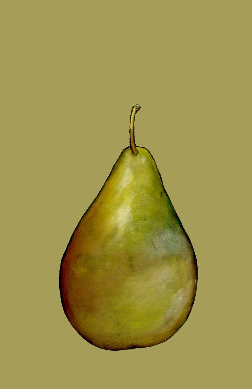 Pære, 2007 (olje og pastell på papir) av Sarah Thompson Engels