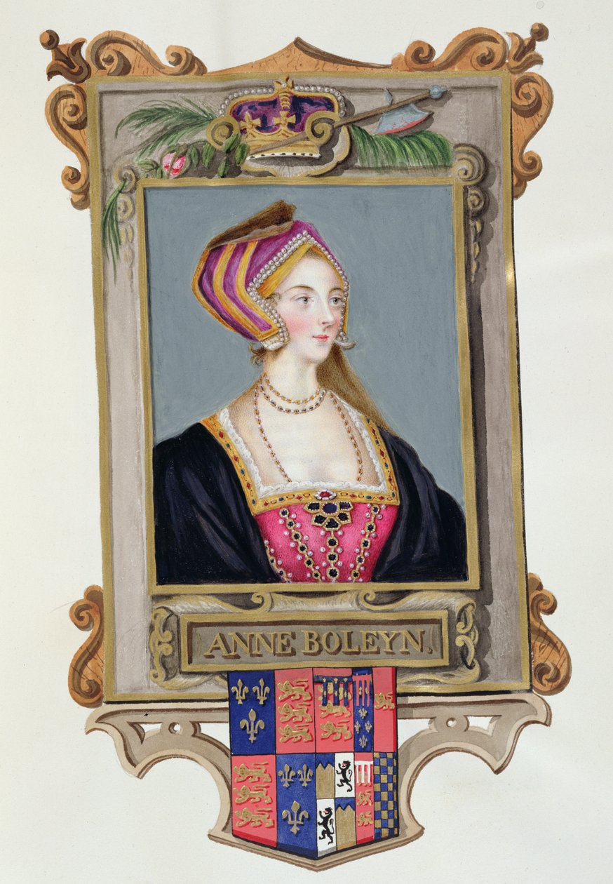 Portrett av Anne Boleyn (1507-36) 2. dronning av Henry VIII, som en ung kvinne fra 