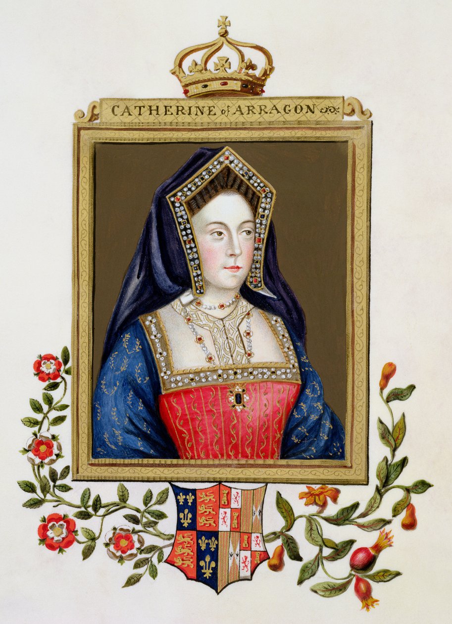 Portrett av Katarina av Aragon (1485-1536) 1. dronning av Henry VIII fra 